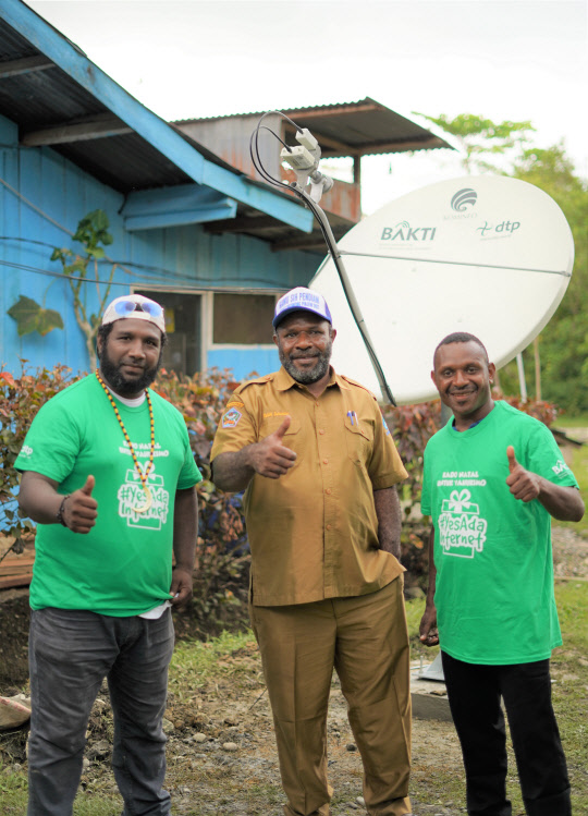 KT SAT의 현지 파트너사인 DTP는 인도네시아 전역에 위성통신망을 구축하고 있다. KT 제공